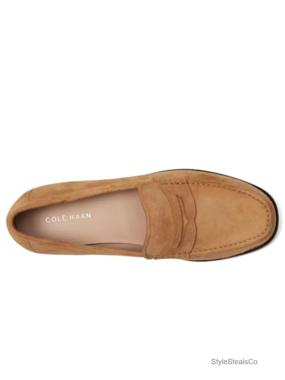 Cole Haan Lana Lux Penny Loafers Leather Suede Flat